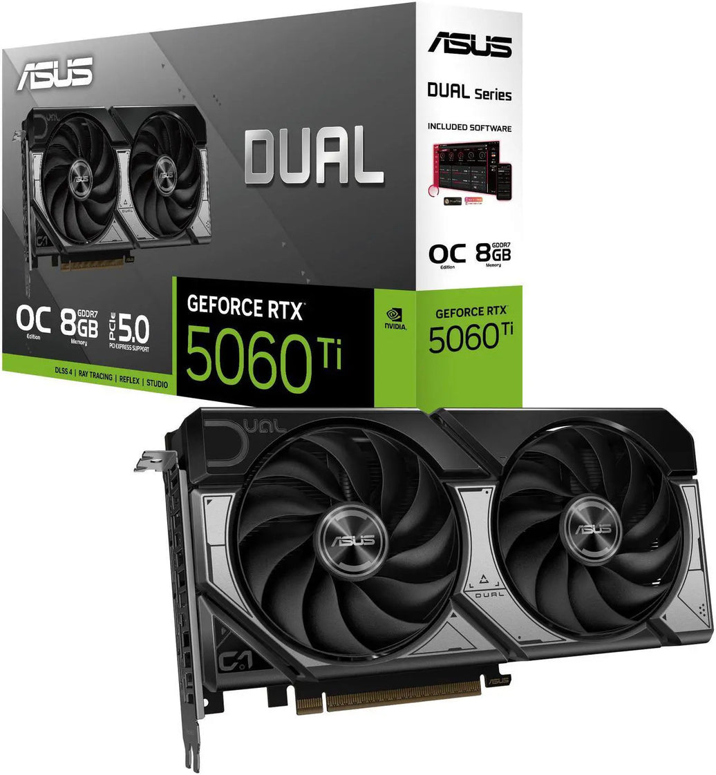 ASUS Dual GeForce RTX 5060 Ti 8GB GDDR7 PCI Express 5.0 x8 ATX Graphics Card