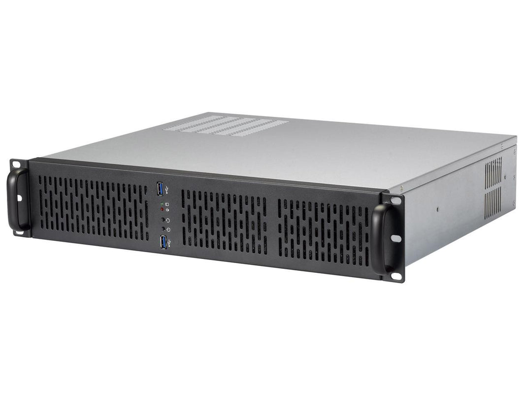 Rosewill 2U Server Chassis Rackmount Case | 4 3.5" HDD Bays | Micro-ATX Compatible |3 x 80mm PWM Fans | 2x USB 3.0 | Silver/Black - RSV-Z2600U
