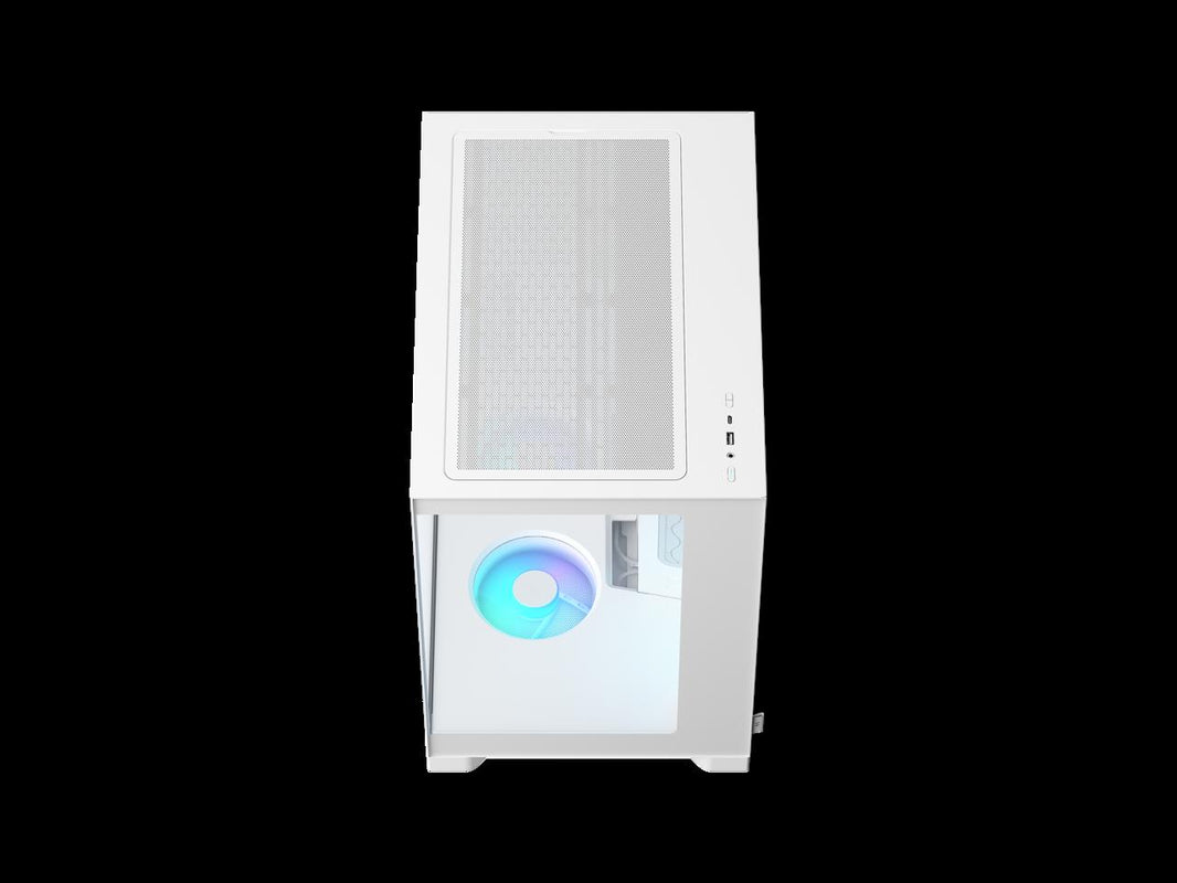 Fractal Design Pop 2 Vision White RGB - Dual-Chamber PC Gaming Case - Front and Side Glass Panels- Four 120 mm Reverse Blade RGB Fans Included - Spacious Interior - E-ATX (up to 280 mm) ATX/mATX/ITX