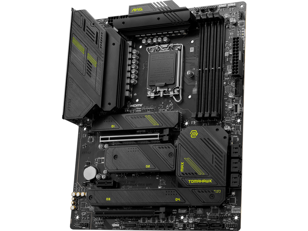 MSI MAG Z790 TOMAHAWK MAX WIFI LGA 1700(14th,13th,12th Gen) DDR5 ATX 8x SATA 6G 4x M.2 Wi-Fi 7 Bluetooth 2.5Gbps LAN Motherboard