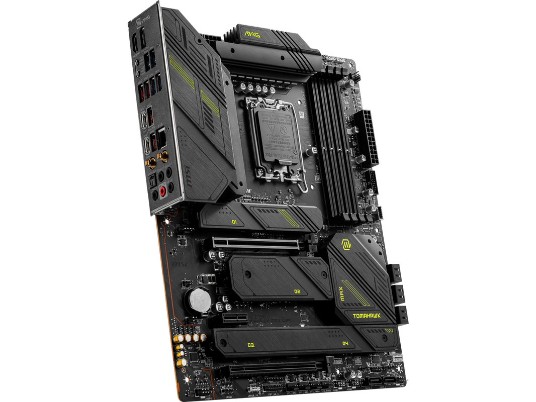 MSI MAG Z790 TOMAHAWK MAX WIFI LGA 1700(14th,13th,12th Gen) DDR5 ATX 8x SATA 6G 4x M.2 Wi-Fi 7 Bluetooth 2.5Gbps LAN Motherboard