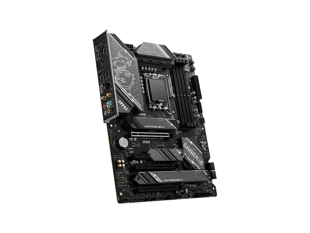 MSI Z790 GAMING PLUS WIFI LGA 1700 Intel Z790 SATA 6Gb/s ATX DDR5 PCI-E x16 slot Wi-Fi 6E 2.5Gbps LAN 4x M.2 EZ Debug LED Motherboard