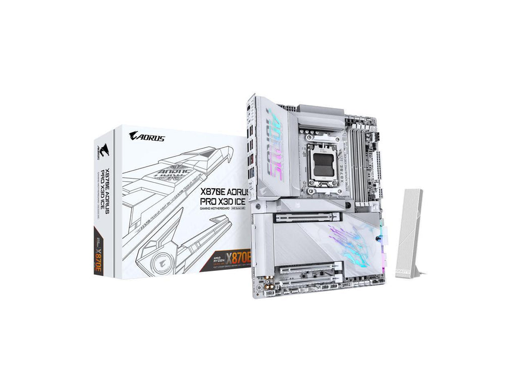 GIGABYTE X870E AORUS PRO X3D ICE AM5 AMD X870E ATX Motherboard