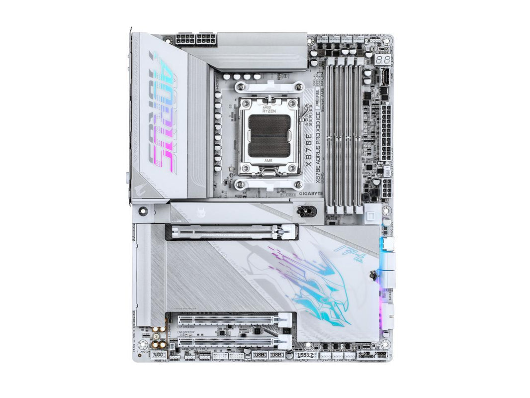 GIGABYTE X870E AORUS PRO X3D ICE AM5 AMD X870E ATX Motherboard
