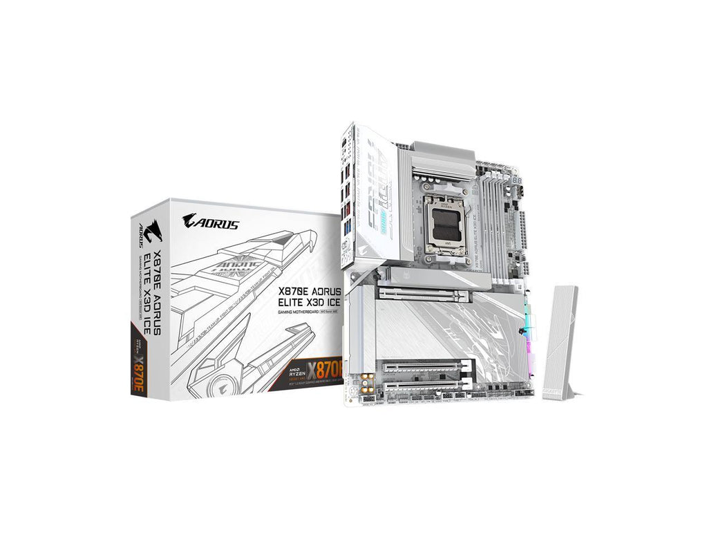 GIGABYTE X870E AORUS ELITE X3D ICE AM5 AMD X870E ATX Motherboard
