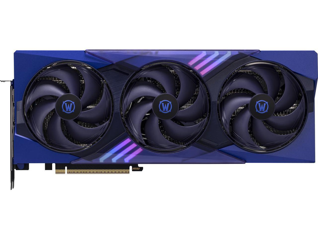 MSI World of Warcraft GeForce RTX 5070 12GB GDDR7 PCI Express 5.0 ATX Graphics RTX 5070 12G World of Warcraft MIDNIGHT VOID EDITION OC