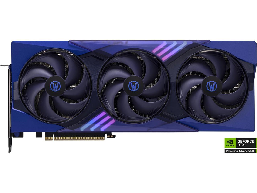 MSI World of Warcraft GeForce RTX 5070 12GB GDDR7 PCI Express 5.0 ATX Graphics RTX 5070 12G World of Warcraft MIDNIGHT VOID EDITION OC