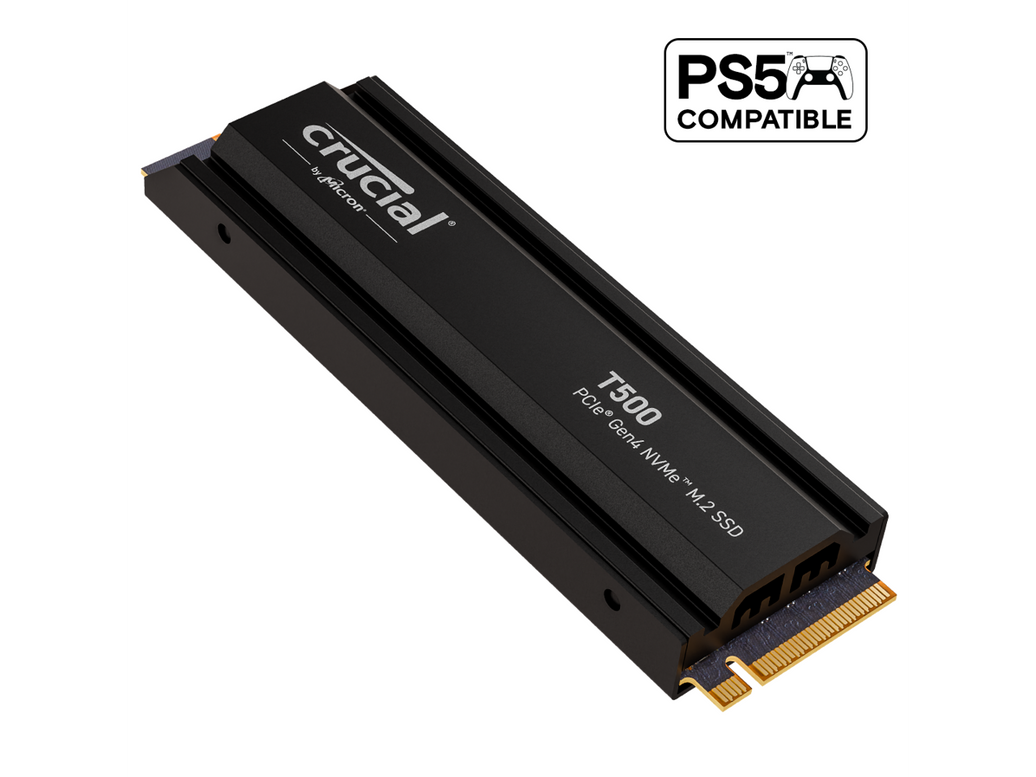 Crucial T500 M.2 2280 4TB PCIe 4.0 NVMe 3D NAND TLC Internal Solid State Drive (SSD) CT4000T500SSD5