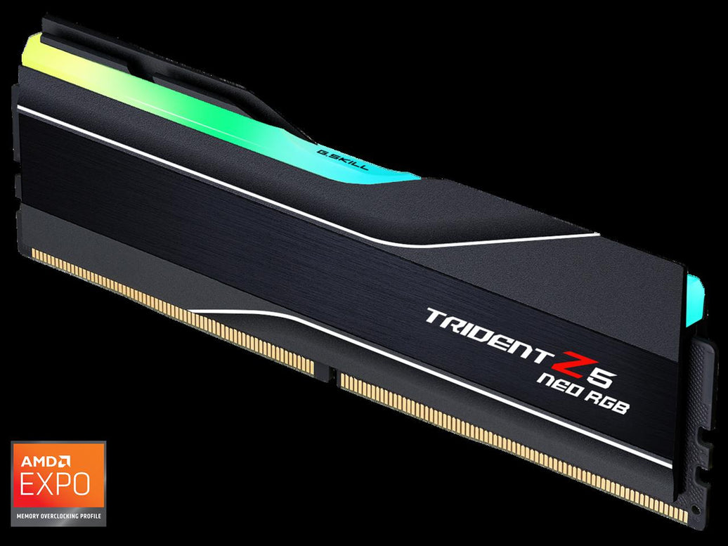 G.SKILL Trident Z5 Neo RGB Series AMD EXPO 16GB 288-Pin PC RAM DDR5 6000 (PC5 48000) Desktop Memory Model F5-6000J3038F16GH1-TZ5NR