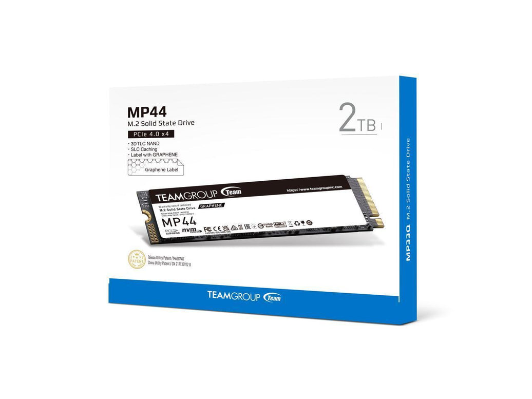 Team Group MP44 M.2 2280 2TB PCIe 4.0 x4 with NVMe Laptop & Desktop & NUC & NAS Internal Solid State Drive (SSD), (R/W Speed up to 7,400/7,000MB/s) TM8FPW002T0C101
