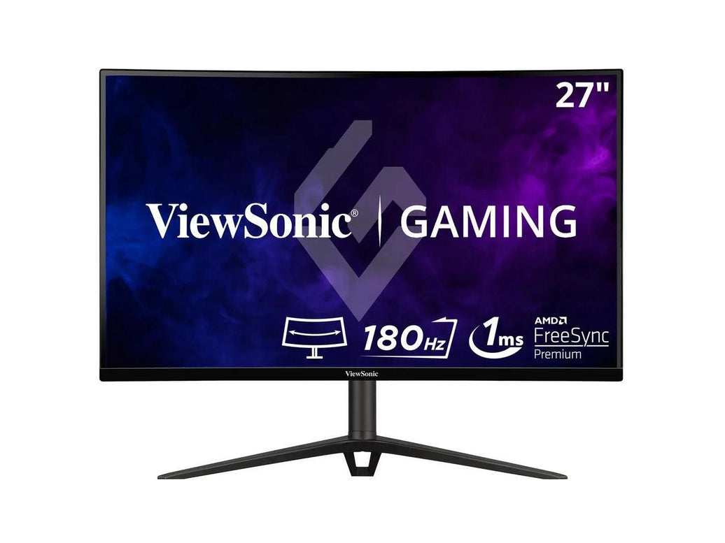 ViewSonic VX2718-2KPC-MHD Curved Gaming Monitor 27" WQHD 1440p 180Hz 1ms with Adaptive-Sync Eye Care HDMI and Display Port