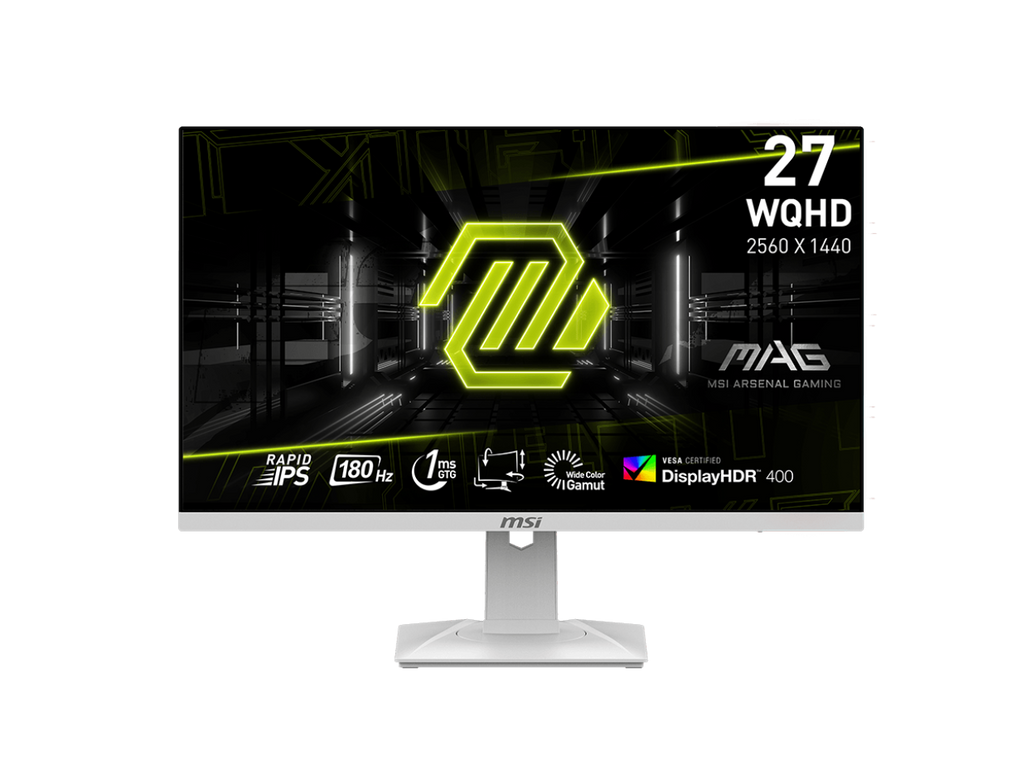 MSI 27" 180 Hz Rapid IPS QHD Gaming Monitor 2560 x 1440 (2K) 1ms (GTG) MAG 274QRFW