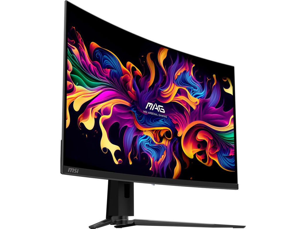 MSI MAG 321CUP 31.5” Curved QD-OLED UHD Gaming Monitor – 165Hz, 0.03ms GtG, G-Sync Compatible, DisplayHDR True Black 400, HDMI 2.1, Type-C, Adjustable Stand, 3-Year Warranty