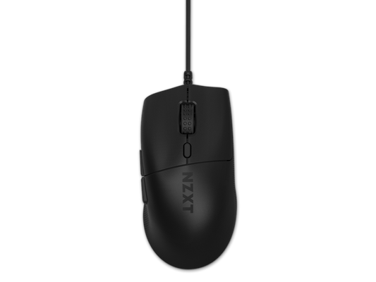 NZXT Lift 2 Ergo LIGHTWEIGHT Ergonomic Wired Gaming Mouse, optical switches, 26,000 DPI, 8K polling rate, Black