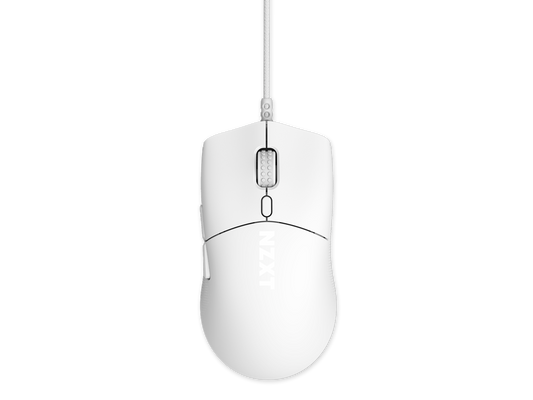 NZXT Lift 2 Symm ULTRA LIGHTWEIGHT Symmetrical Wired Gaming Mouse, optical switches, 26,000 DPI, 8K polling rate, White