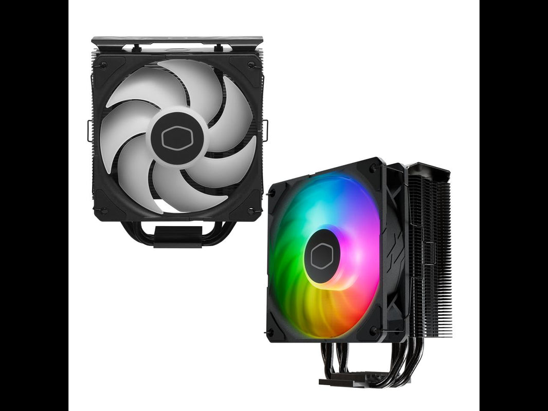Cooler Master Hyper 212 PRO ARGB CPU Air Cooler - 120mm High Performance PWM Fan, 4 Copper Heat Pipes, Sleek Design Top Cover, Low Noise & Easy Installation, AMD AM5/AM4 & Intel LGA 1851/1700