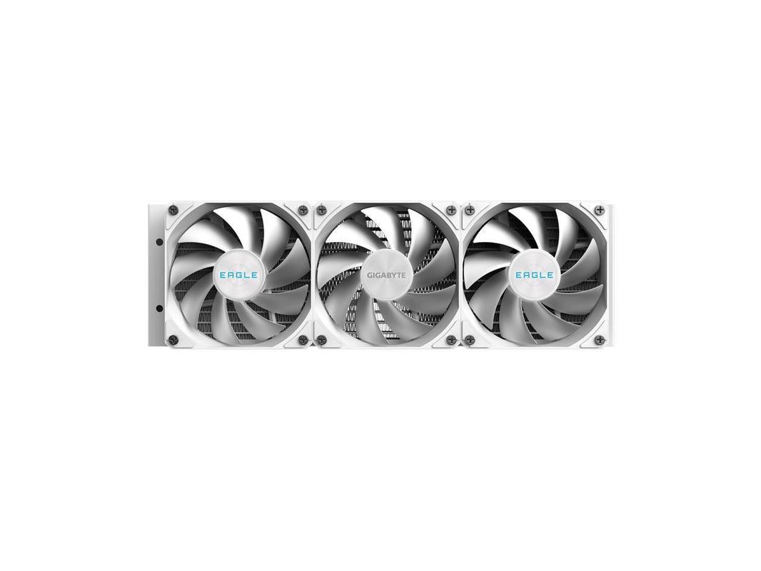 GIGABYTE EAGLE 360 ICE - AIO Liquid CPU Cooler - 360mm Radiator, 3x 120mm High-Volume PWM Fans, Compatible with Intel LGA 1851/1700/115X/1200, AMD AM5/AM4 - White (GP-GIGABYTE EAGLE 360I)