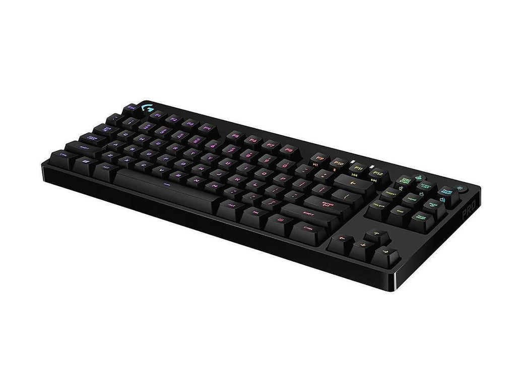 Logitech G PRO Mechanical Gaming Keyboard, Ultra Portable Tenkeyless Design, Detachable Micro USB Cable, 16.8 Million Color LIGHTSYNC RGB Backlit Keys