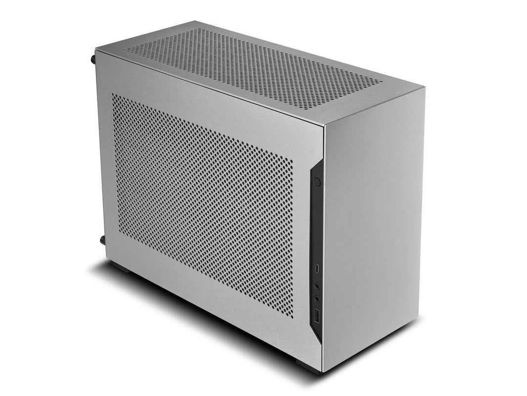 Lian Li A4-H2O Mini-ITX PC Case, Triple-Slot Mount GPU, Aluminum Exterior & SPCC Steel Interior, 240mm AIO, SFX Sandwich Layout, PCIe 5.0, Supports SFX/SFX-L PSU - (A4-H2OA5 Silver)