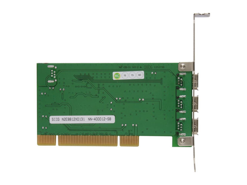 SIIG 3-port 1394 (FireWire) PCI adapter Model NN-400012-S8