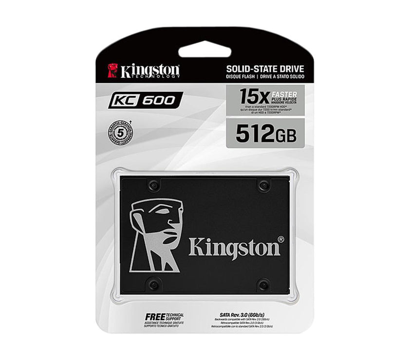 Kingston Kc600 512 Gb Solid State Drive - 2.5" Internal - Sata (Sata/600)