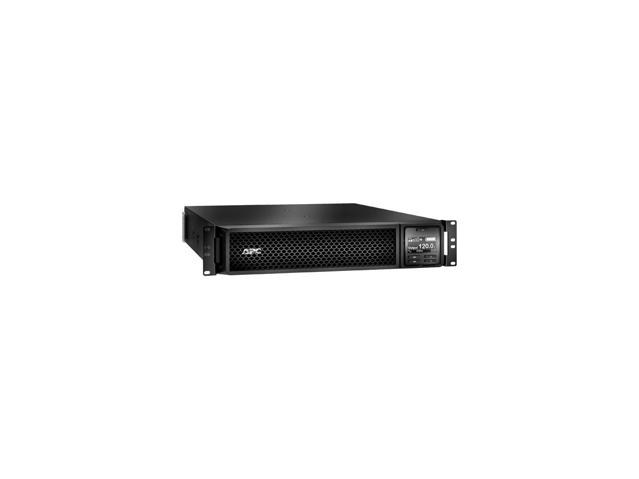 APC by Schneider Electric Smart-UPS SRT 1500VA RM 120V Network Card - 1500 VA/1350 W - 120 V AC - 5 Minute Stand-by Time - 2U Rack-mountable - 6 x NEMA 5-15R