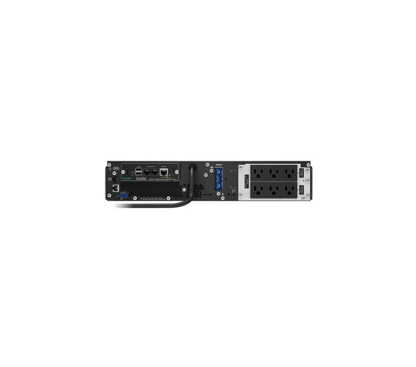 APC by Schneider Electric Smart-UPS SRT 1500VA RM 120V Network Card - 1500 VA/1350 W - 120 V AC - 5 Minute Stand-by Time - 2U Rack-mountable - 6 x NEMA 5-15R