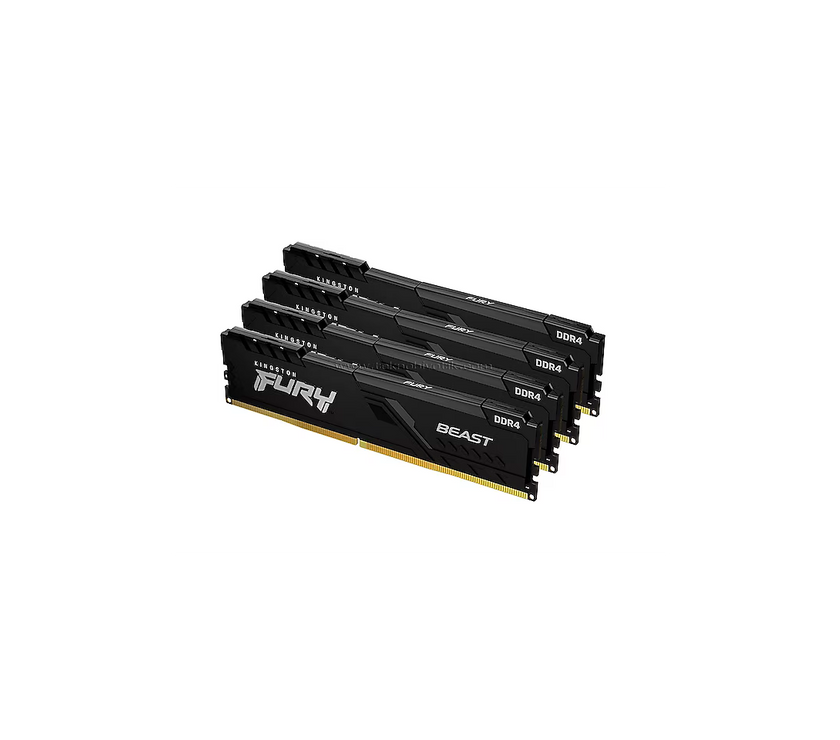 Kingston FURY Beast 128GB (4 x 32GB) 288-Pin PC RAM DDR5 5200 (PC5 41600) Memory (Desktop Memory) Model KF552C40BBK4-128