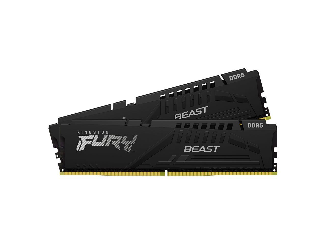 Kingston 64GB (2 x 32GB) 288-Pin PC RAM DDR5 5600 (PC5 44800) Memory (Desktop Memory) Model KF556C40BBK2-64