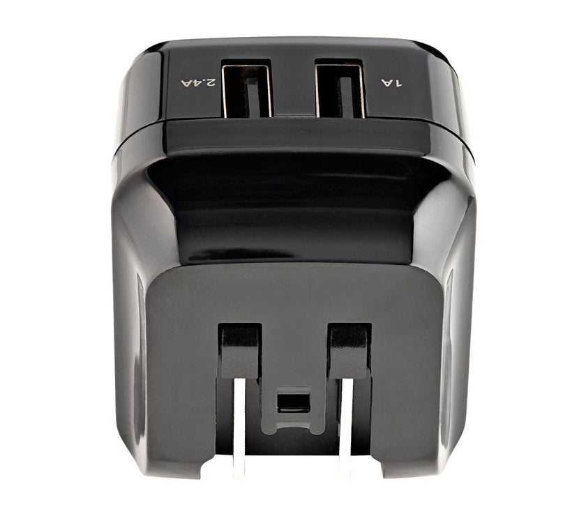 StarTech 2 Port 17W USB Wall Charger USB2PACUBK