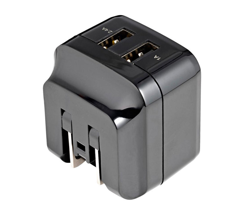 StarTech 2 Port 17W USB Wall Charger USB2PACUBK