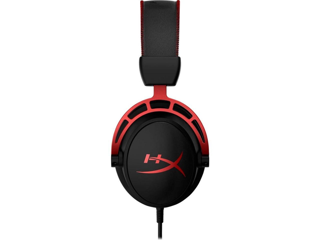 HyperX Cloud Alpha - Gaming Headset, Dual Chamber Drivers, Legendary Comfort, Aluminum Frame, Detachable Microphone, Works on PC, PS4, PS5, Xbox One/ Series X|S, Nintendo Switch and Mobile – Red