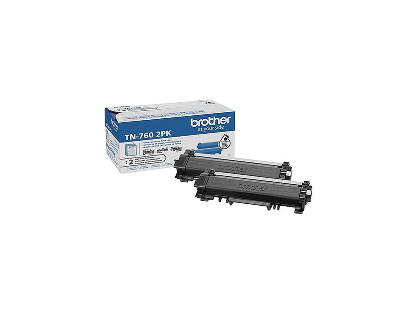 BROTHER INTERNATIONAL TN-760-2PK HighYield BlkToner Crtrdg 2 PK