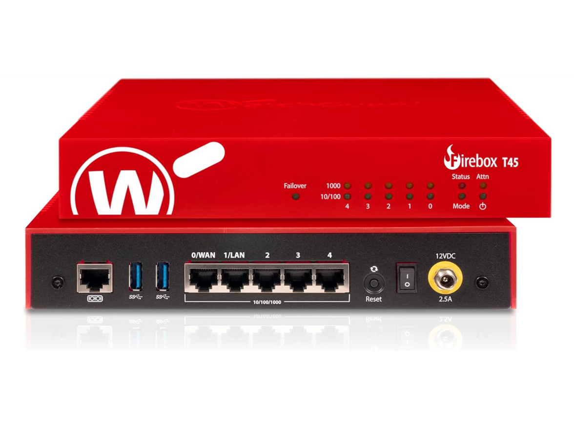 WatchGuard Firebox T45 Network Security/Firewall Appliance WGT45031