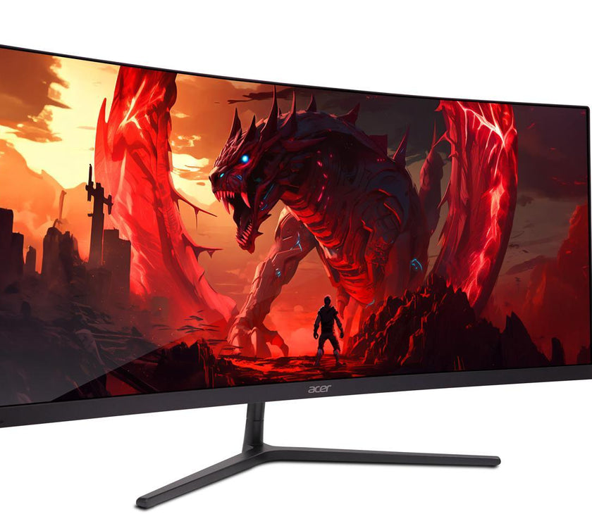 Acer Nitro ED306C Xbmiippx 29.5" 1500R Curved Zero-Frame UWFHD (2560 x 1080) VA Monitor with AMD FreeSync Premium Technology, Up to 200Hz, 1ms VRB, HDR 10, VESA mounting compliant (Display Port, 1 x HDMI 2.0 Port & 2 x HDMI 1.4 Ports)