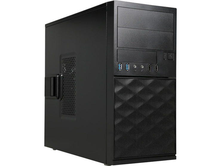 IN WIN EFS052.CH450TB3 Black Mini Tower Computer Case MicroATX 12V Form Factor, PSII Size Power Supply