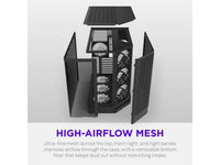 H6 RGB+ (2026) Compact Dual-chamber ATX Case - All Black