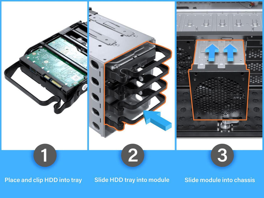 Rosewill 4U Server Chassis Rackmount Case | 8 3.5" HDD Bays, 3 5.25" Devices | E-ATX Compatible | 5 Front 120mm Fans, 2 Rear 80mm Fans | 2x USB 3.0 | Front Panel Lock | Silver/Black - RSV-L4000U