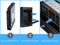 Rosewill 4U Server Chassis Rackmount Case | 12 Hot Swap 3.5", 2.5" SATA I, SATA II, SATA III SAS | E-ATX Compatible | 3 Front 120mm Fans, 2 Rear 80mm Fans | 2x USB 3.0| Front Panel Lock - RSV-L4412U