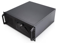 Rosewill 4U Server Chassis Rackmount Case | 7 3.5" Bays, 2 5.25" Devices| ATX, CEB Compatible | 1 120mm PWM Fan, 2 80mm PWM Fans | 2x USB 3.0 | Front Panel Lock and Key | Silver/Black - RSV-R4100U