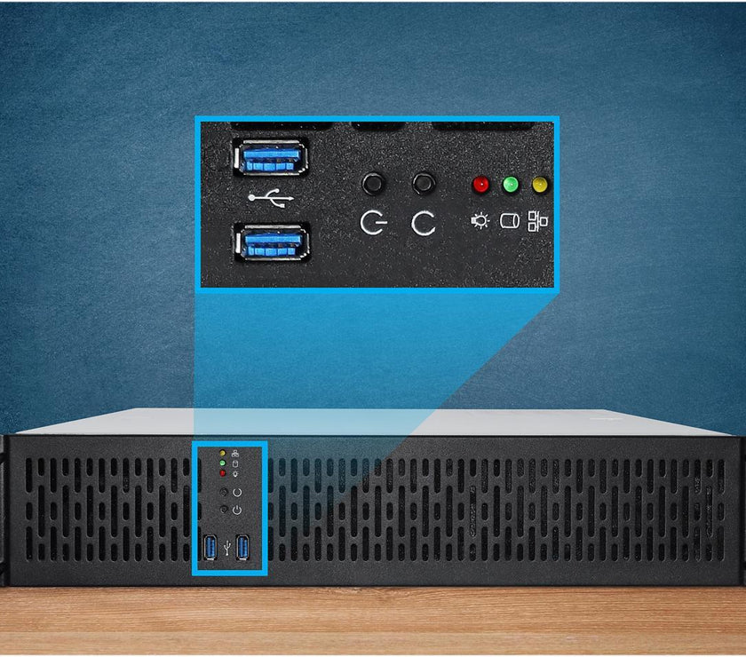 Rosewill 2U Server Chassis Rackmount Case, 4x 3.5" Bays, 2x 2.5" Devices, Micro-ATX Compatible, 2x 80mm PMW Fans, 2x USB 3.0 - RSV-Z2800U