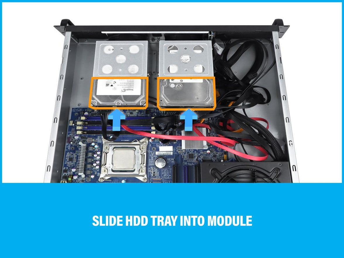 Rosewill 3U Server Chassis Rackmount Case, 6x 3.5" Bays, E-ATX Compatible, 2x 80mm Fans, 2x USB 3.0, Silver/Black - RSV-Z3200U