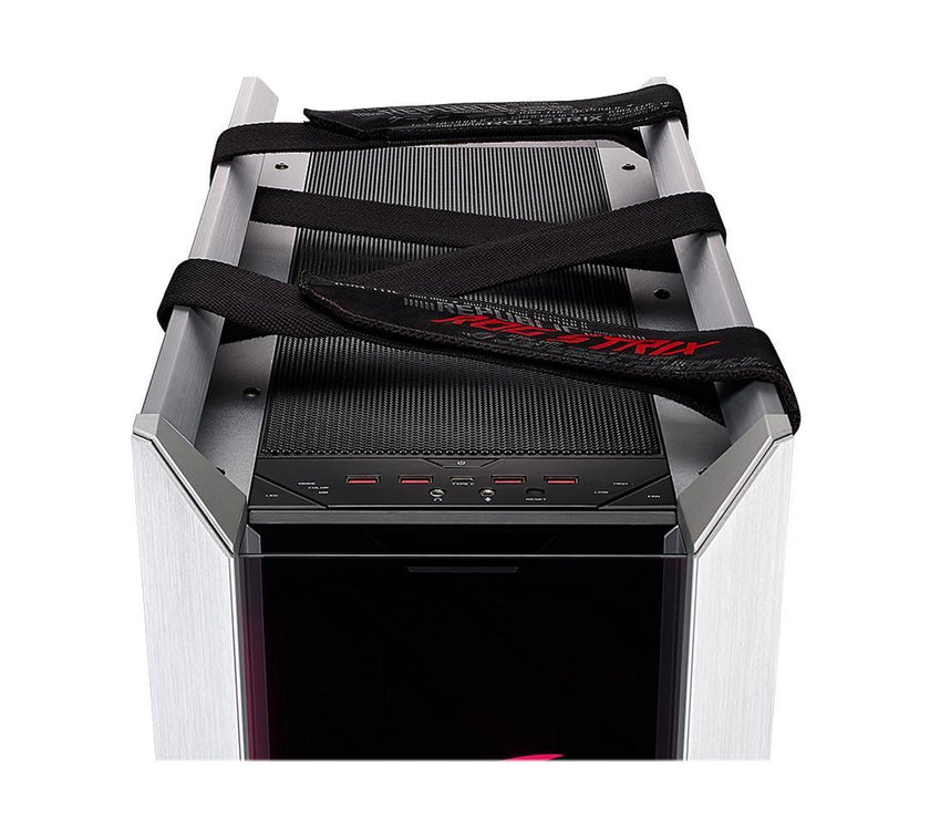 ASUS ROG Strix Helios GX601 White Edition RGB Mid-Tower Computer Case for ATX/ EATX Motherboards with Tempered Glass, Aluminum Frame, GPU Braces, 420mm Radiator Support and Aura Sync