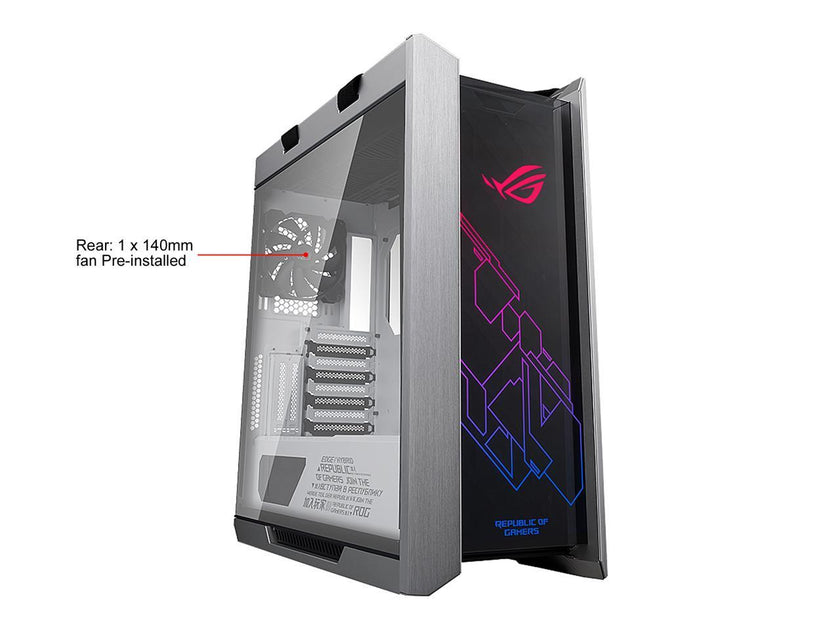 ASUS ROG Strix Helios GX601 White Edition RGB Mid-Tower Computer Case for ATX/ EATX Motherboards with Tempered Glass, Aluminum Frame, GPU Braces, 420mm Radiator Support and Aura Sync