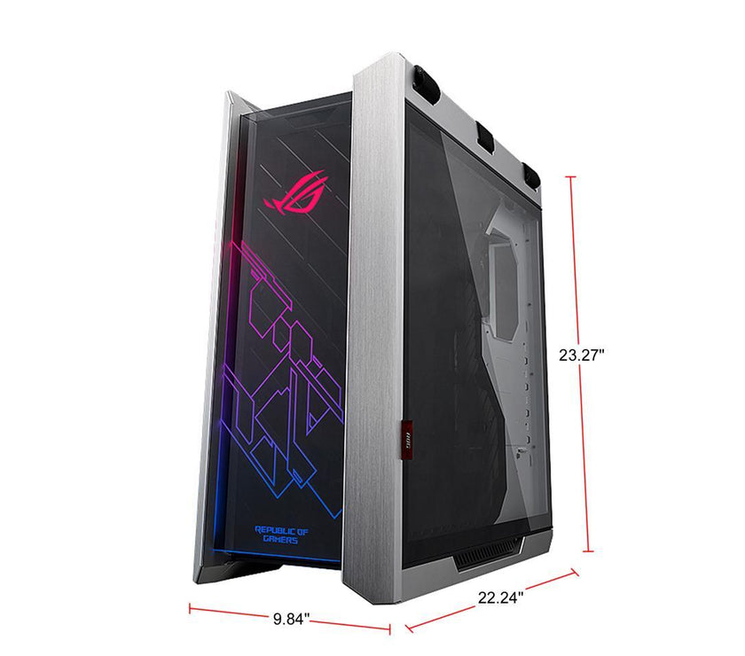 ASUS ROG Strix Helios GX601 White Edition RGB Mid-Tower Computer Case for ATX/ EATX Motherboards with Tempered Glass, Aluminum Frame, GPU Braces, 420mm Radiator Support and Aura Sync