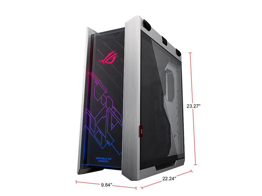 ASUS ROG Strix Helios GX601 White Edition RGB Mid-Tower Computer Case for ATX/ EATX Motherboards with Tempered Glass, Aluminum Frame, GPU Braces, 420mm Radiator Support and Aura Sync