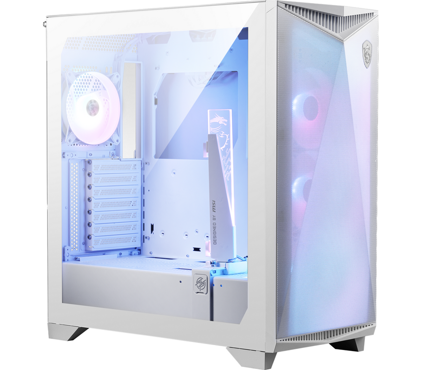 MSI MPG GUNGNIR 300R AIRFLOW WHITE, USA, 2xUSB 3.2 Gen 1, 1xUSB 3.2 Gen2 Type-C, 4x120mm PWM ARGB Fan, ARGB+PWM Control Board, Tempered Glass Window