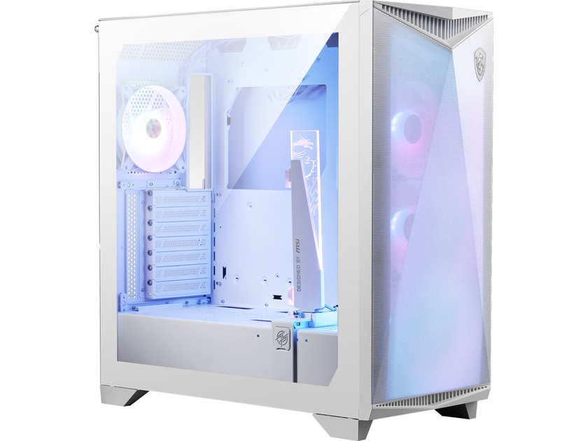 MSI MPG GUNGNIR 300R AIRFLOW WHITE, USA, 2xUSB 3.2 Gen 1, 1xUSB 3.2 Gen2 Type-C, 4x120mm PWM ARGB Fan, ARGB+PWM Control Board, Tempered Glass Window