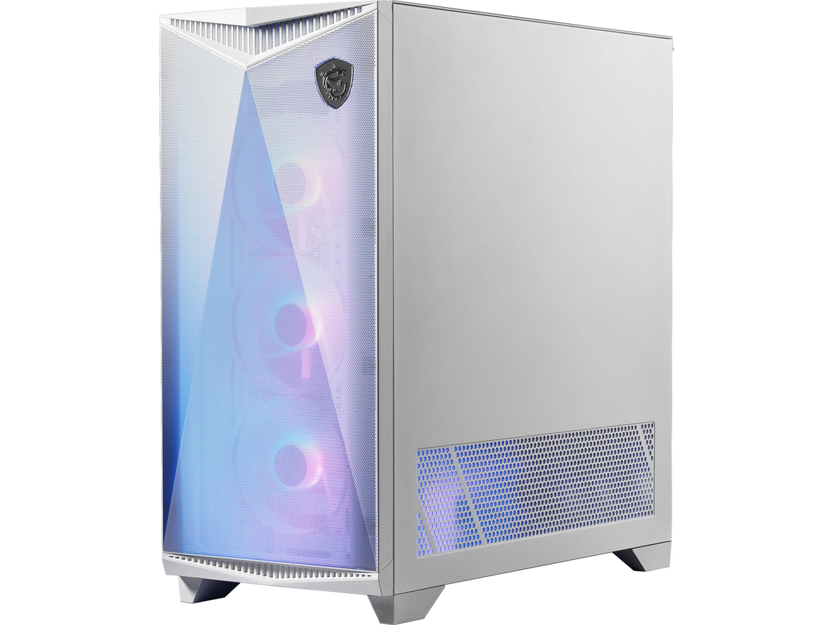 MSI MPG GUNGNIR 300R AIRFLOW WHITE, USA, 2xUSB 3.2 Gen 1, 1xUSB 3.2 Gen2 Type-C, 4x120mm PWM ARGB Fan, ARGB+PWM Control Board, Tempered Glass Window