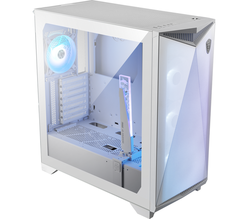 MSI MPG GUNGNIR 300R AIRFLOW WHITE, USA, 2xUSB 3.2 Gen 1, 1xUSB 3.2 Gen2 Type-C, 4x120mm PWM ARGB Fan, ARGB+PWM Control Board, Tempered Glass Window